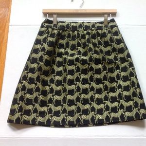 Zebra Black Animal Skirt Crown & Ivy Gold Zoo